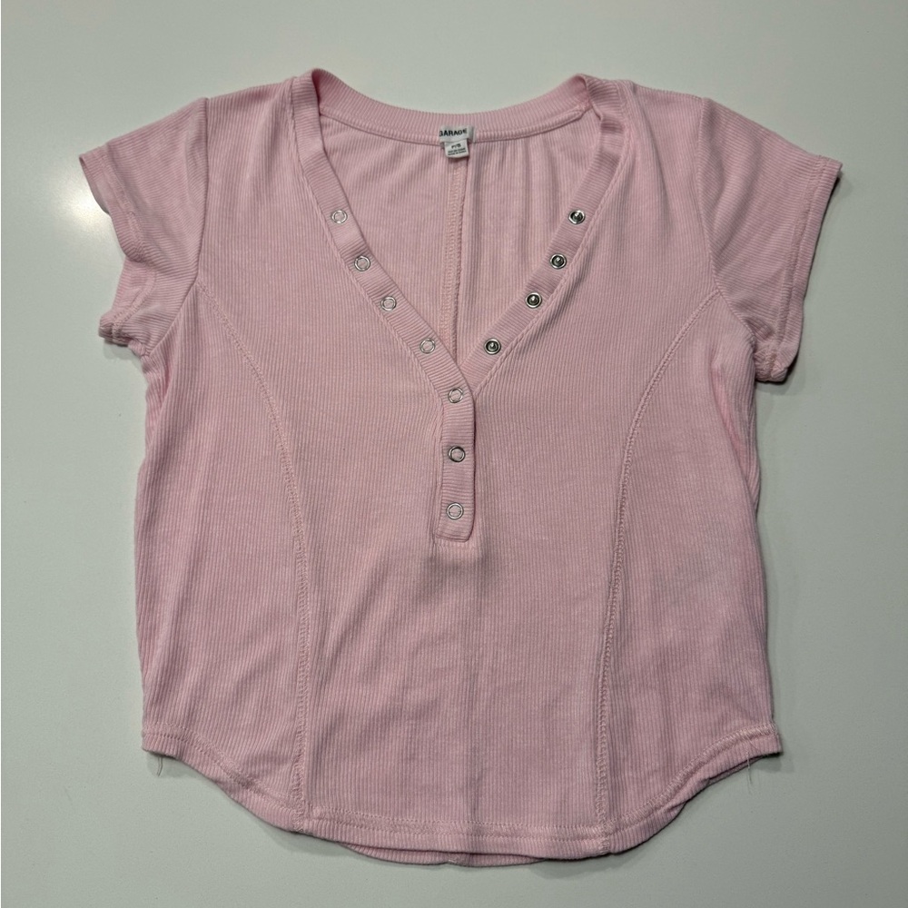 Garage Pink Crop Top